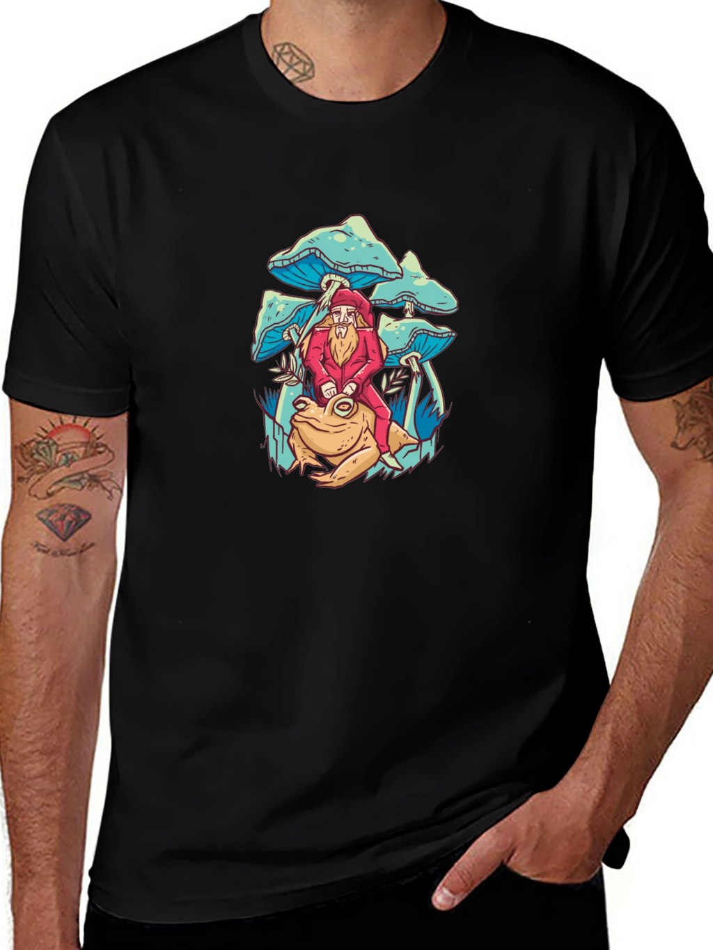Mushroom Frog T-Shirt - Whimsical Design