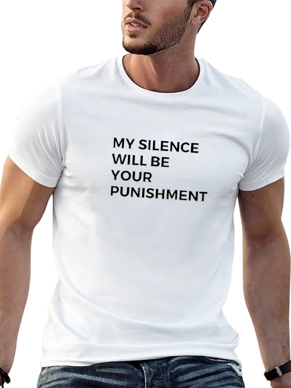 Silence is Punishment Graphic Tee - Bold Statement Shirt