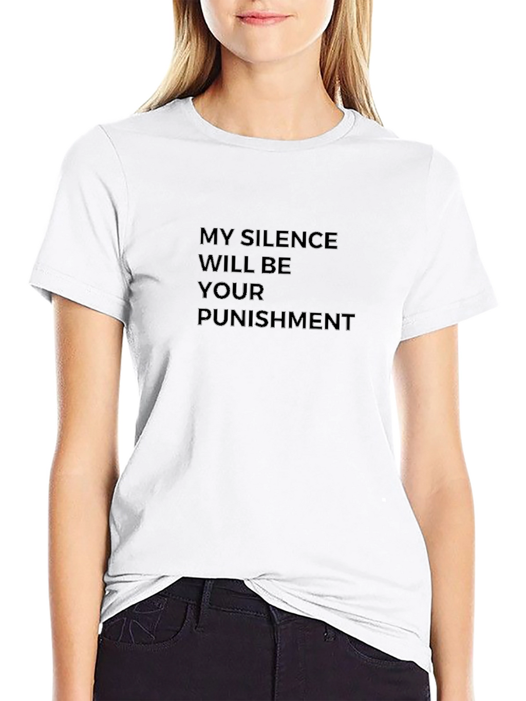 Silence is Punishment Graphic Tee - Bold Statement Shirt