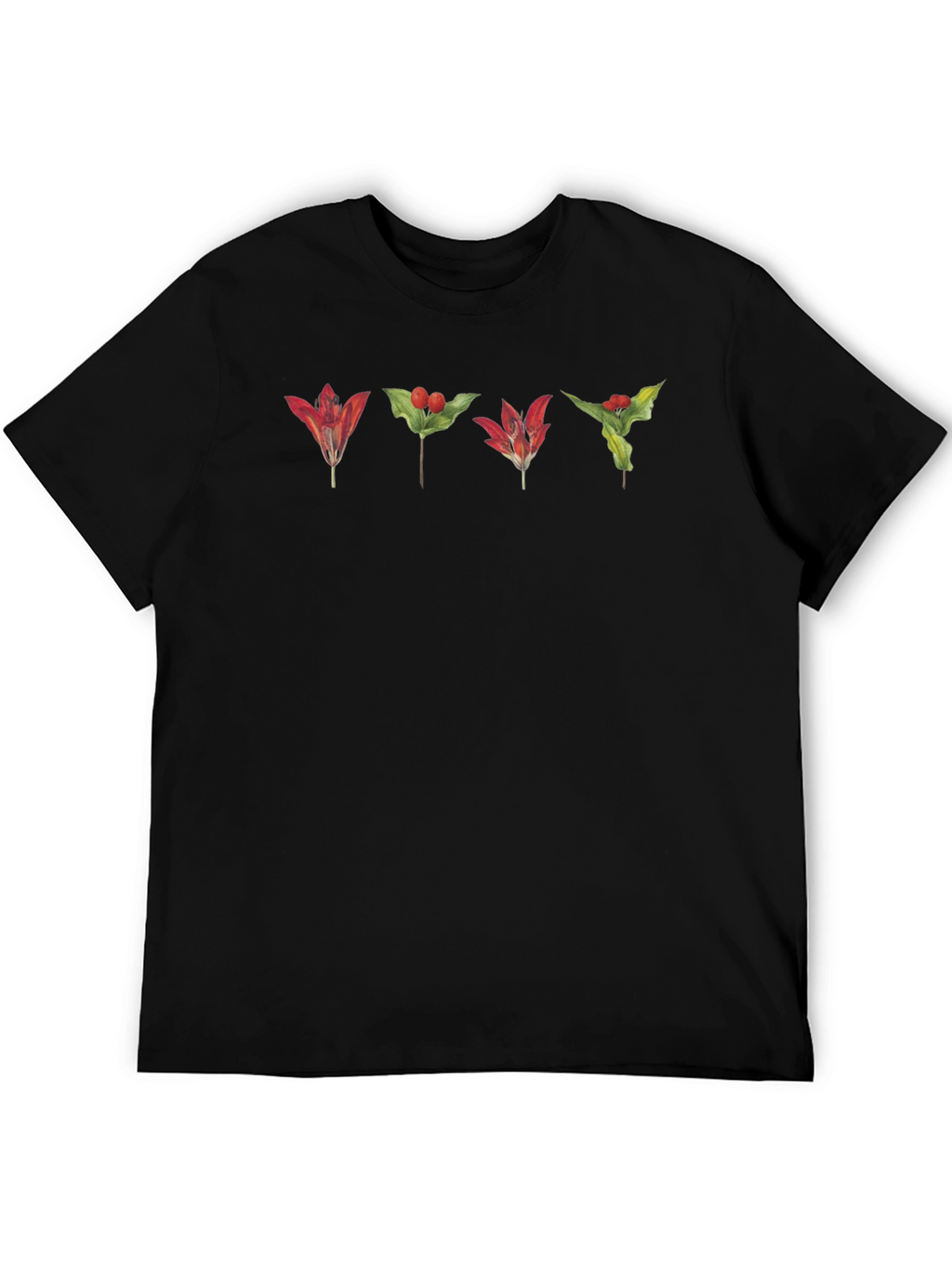 Botanical Red Floral T-Shirt