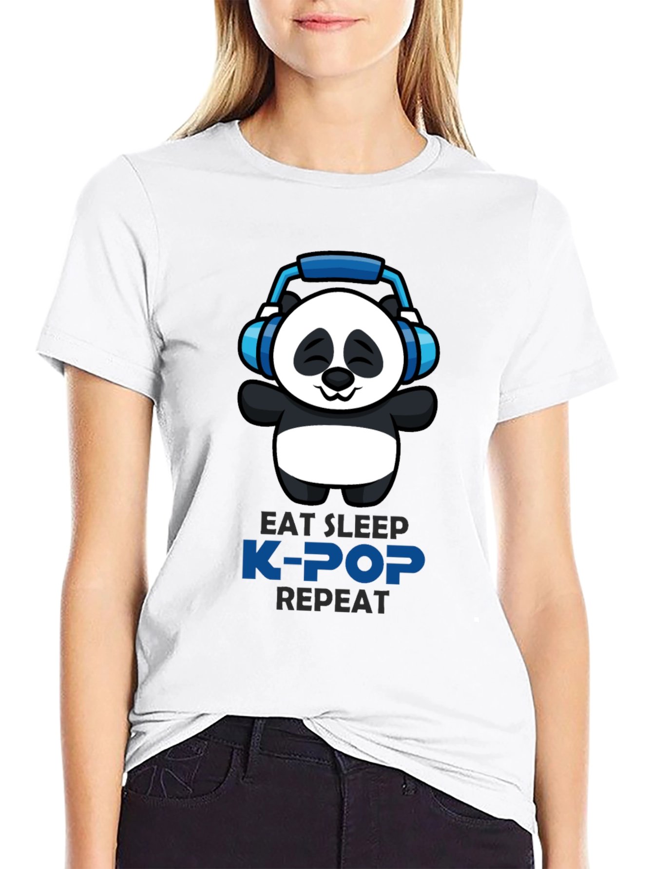 Eat Sleep K-Pop Repeat T-Shirt