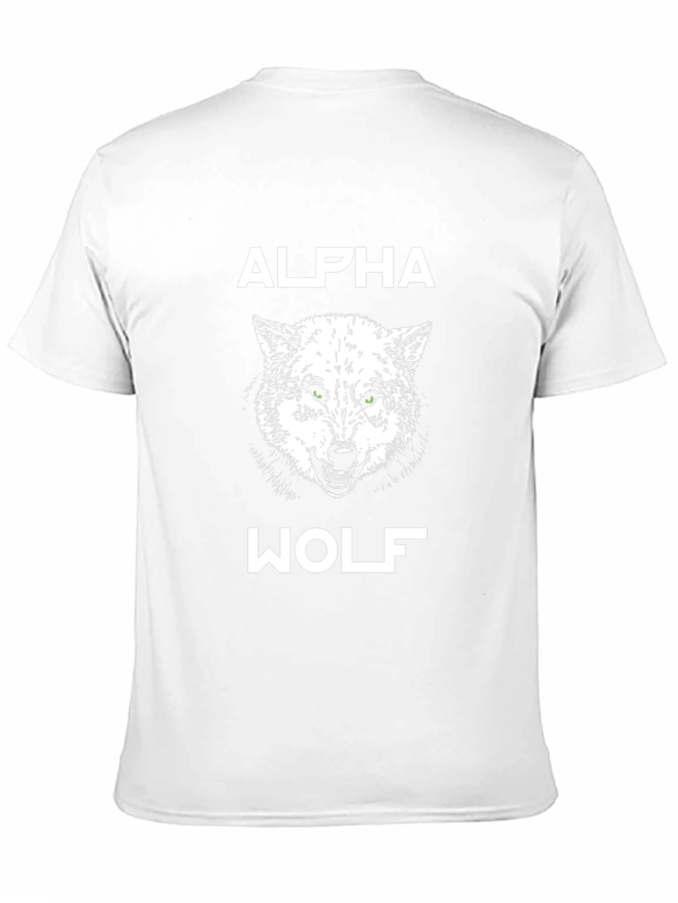 Alpha Wolf Graphic Tee - Black Cotton T-Shirt