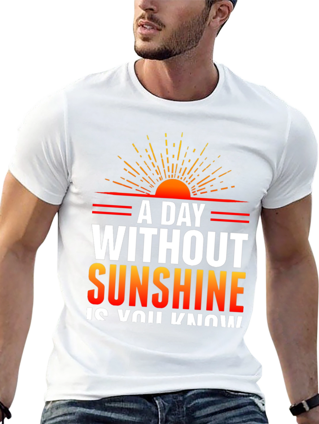 Sunshine Graphic T-Shirt - Mens Black Tee