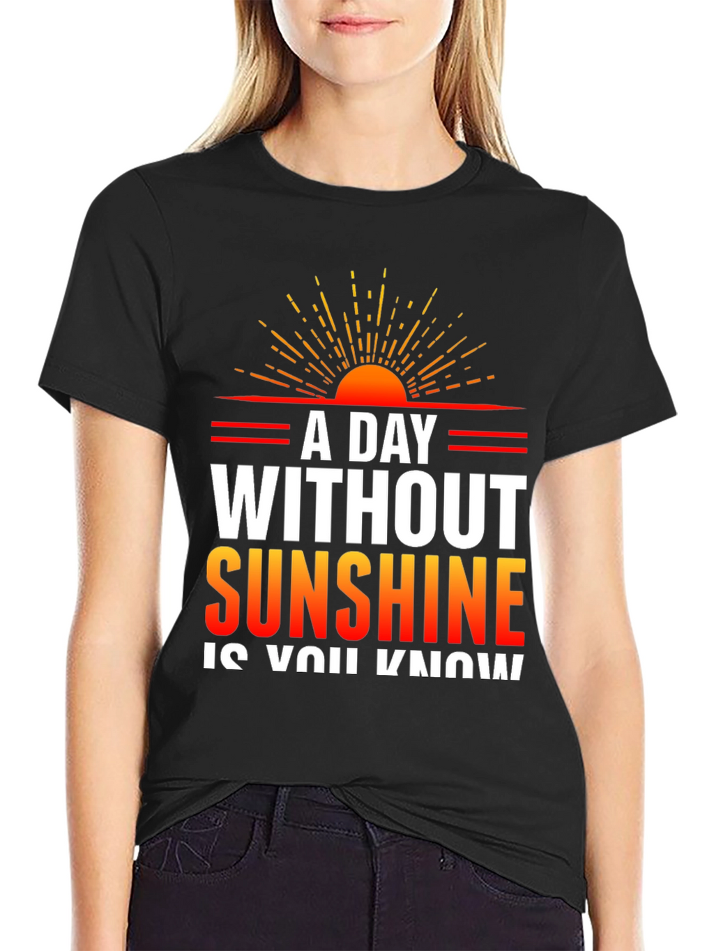 Sunshine Graphic T-Shirt - Mens Black Tee