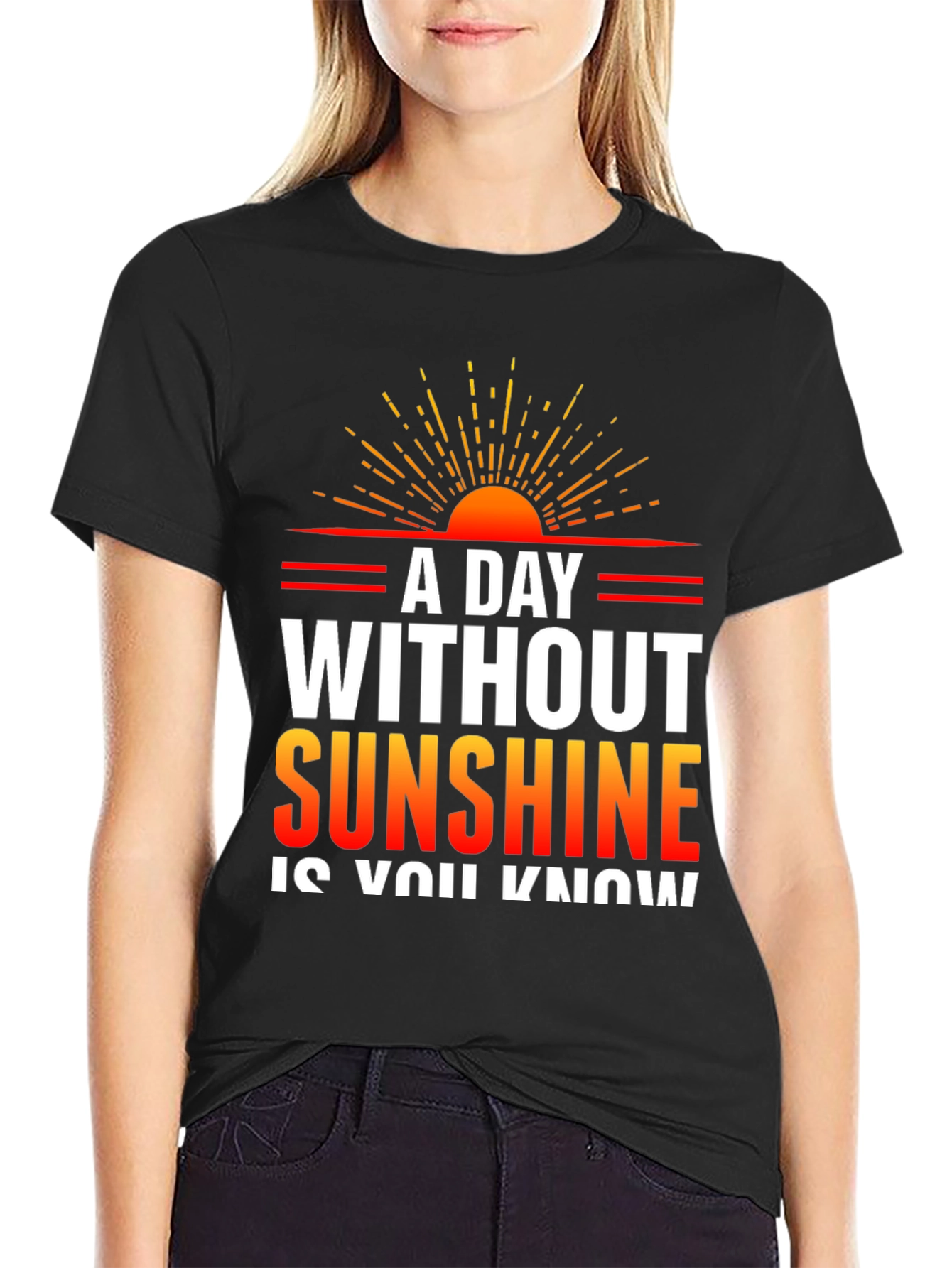 Sunshine Graphic T-Shirt - Mens Black Tee