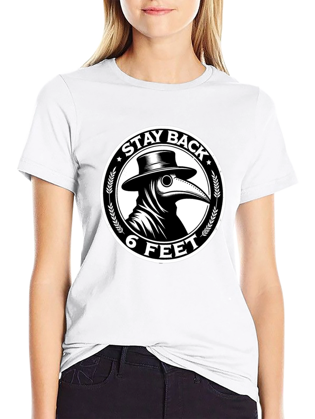 Stay Back 6 Feet Plague Doctor T-Shirt