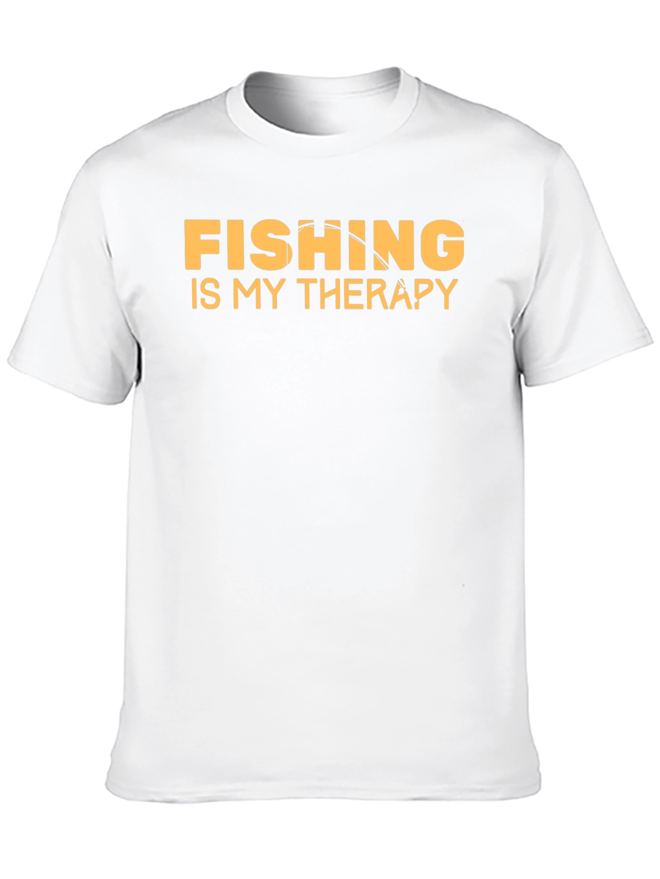 Fishing is My Therapy T-Shirt Black