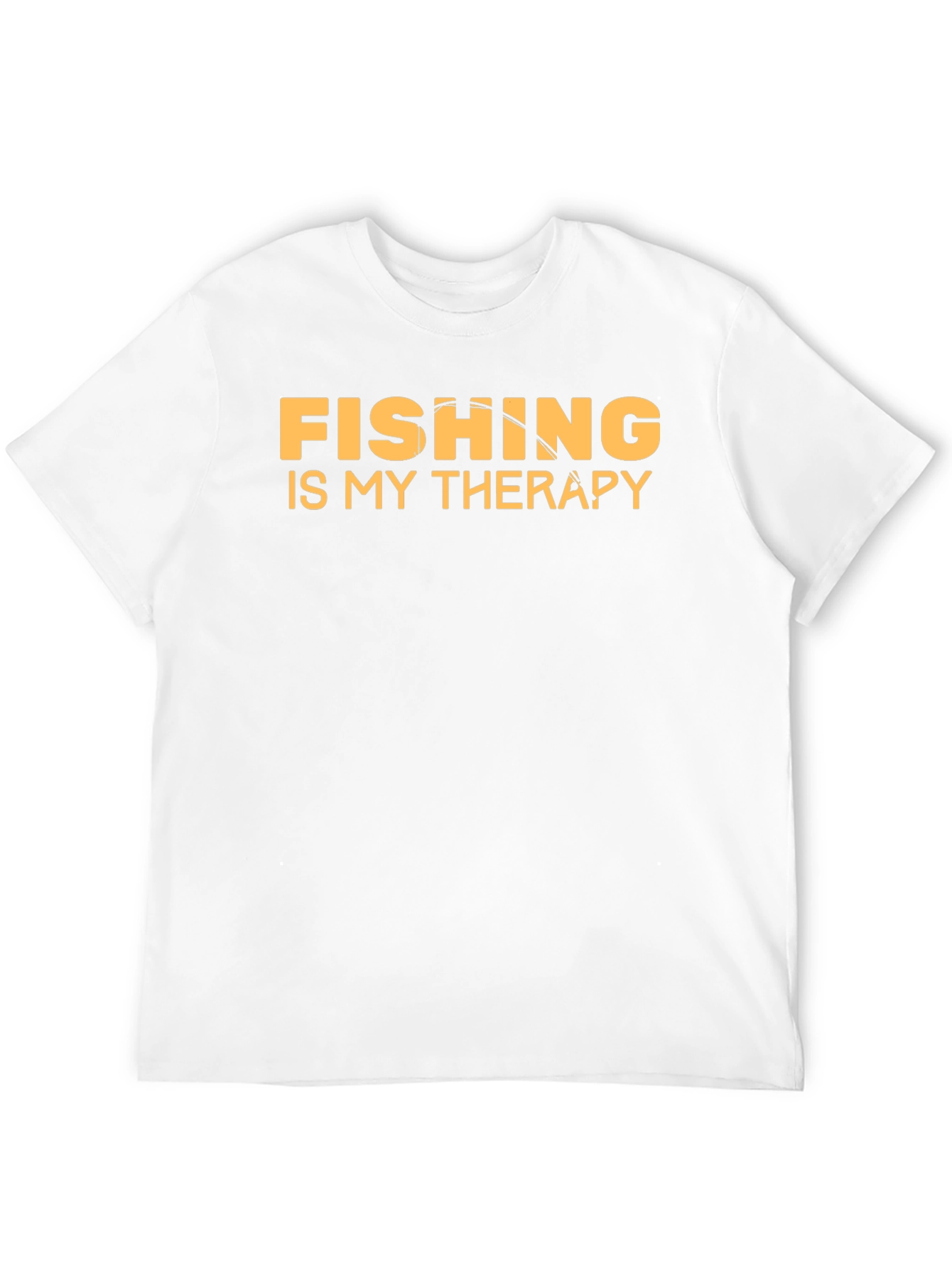 Fishing is My Therapy T-Shirt Black