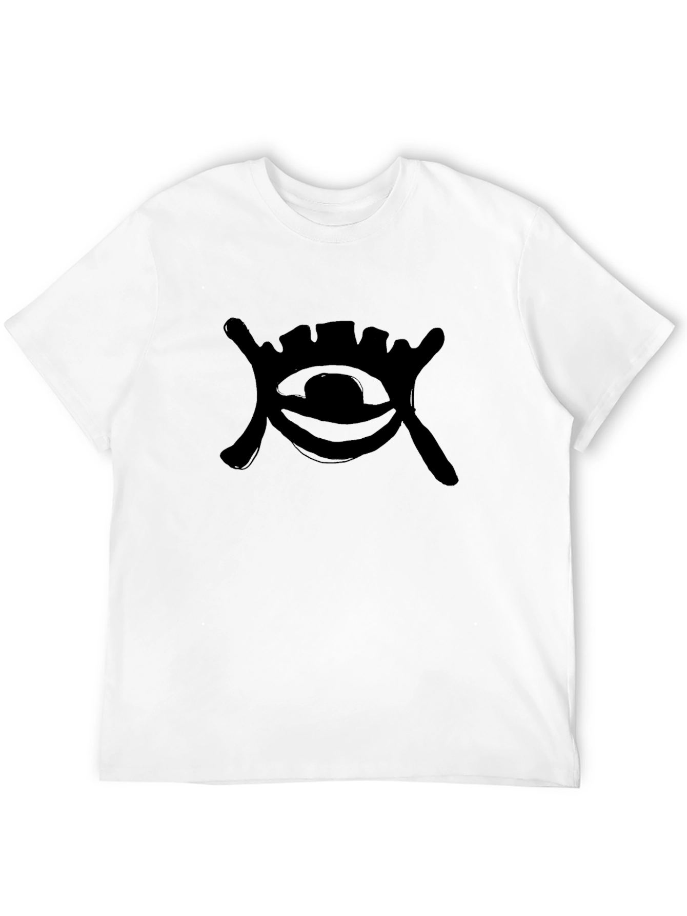 Eye Symbol Black T-Shirt - Mens Casual Tee