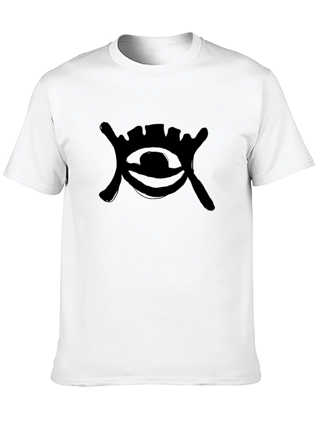 Eye Symbol Black T-Shirt - Mens Casual Tee