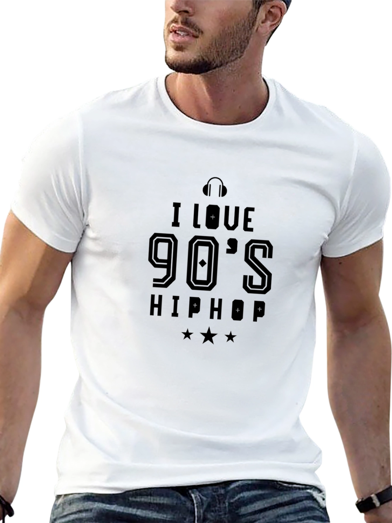 I Love 90s Hip Hop Black T-Shirt