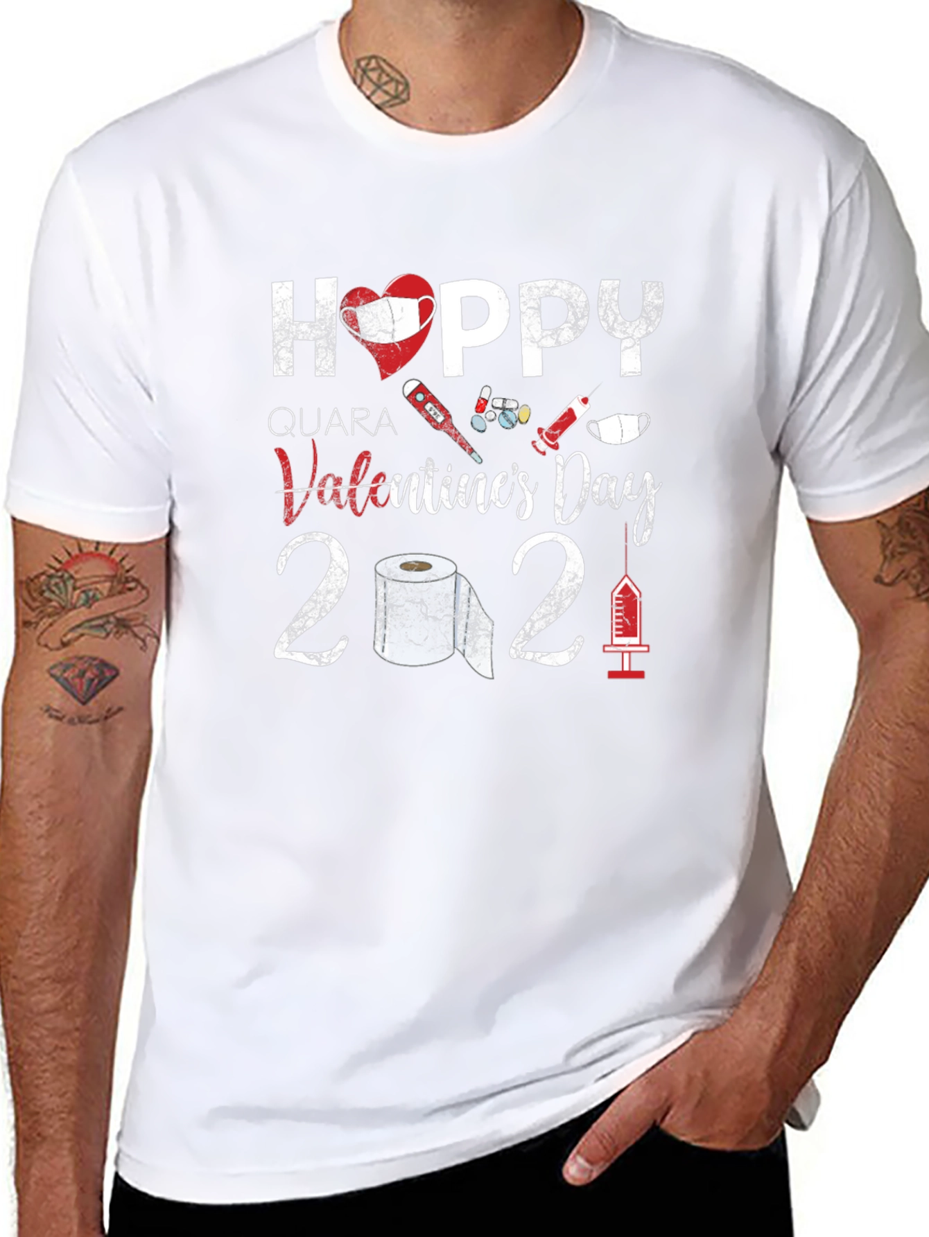 Quarantine Valentines Day T-Shirt