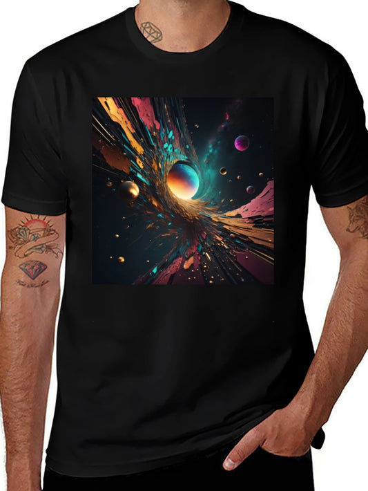 Abstract Universe Graphic T-Shirt