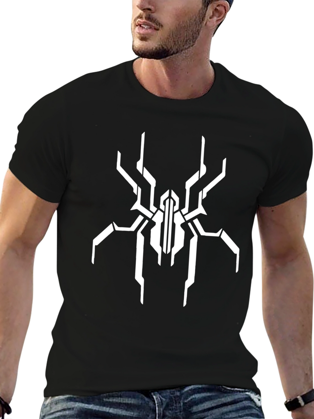 Tech Spider Graphic Black T-Shirt