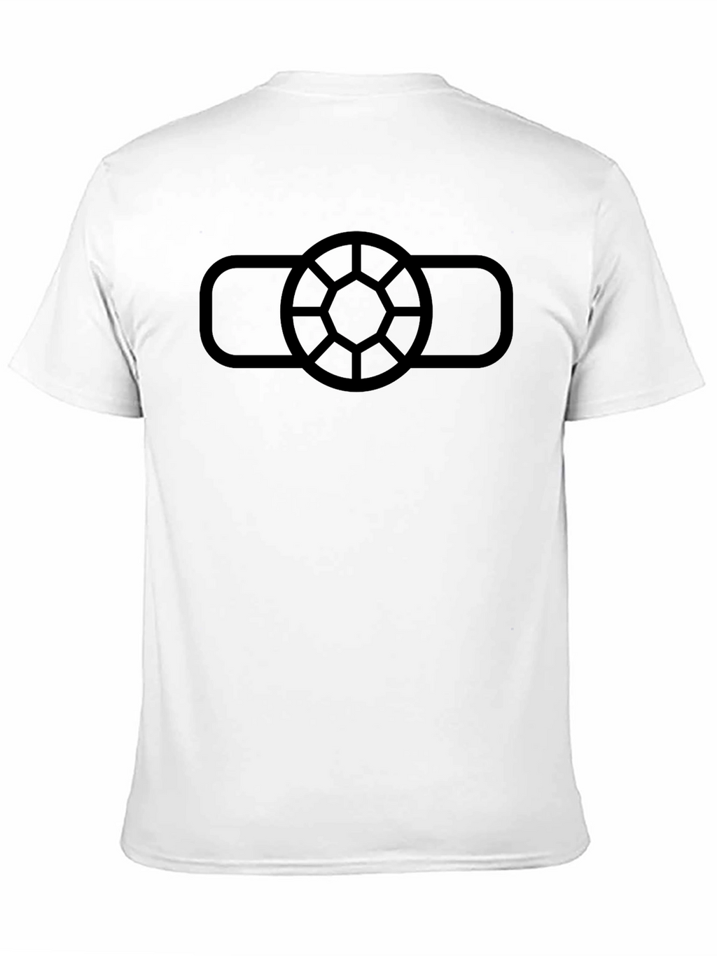 Geometric Logo Black T-Shirt - Modern Casual Wear
