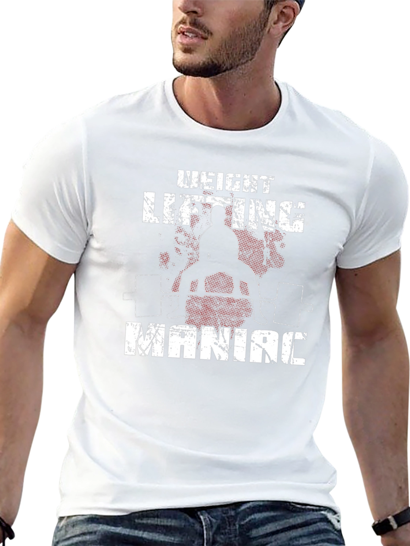 Weight Lifting Maniac Black T-Shirt
