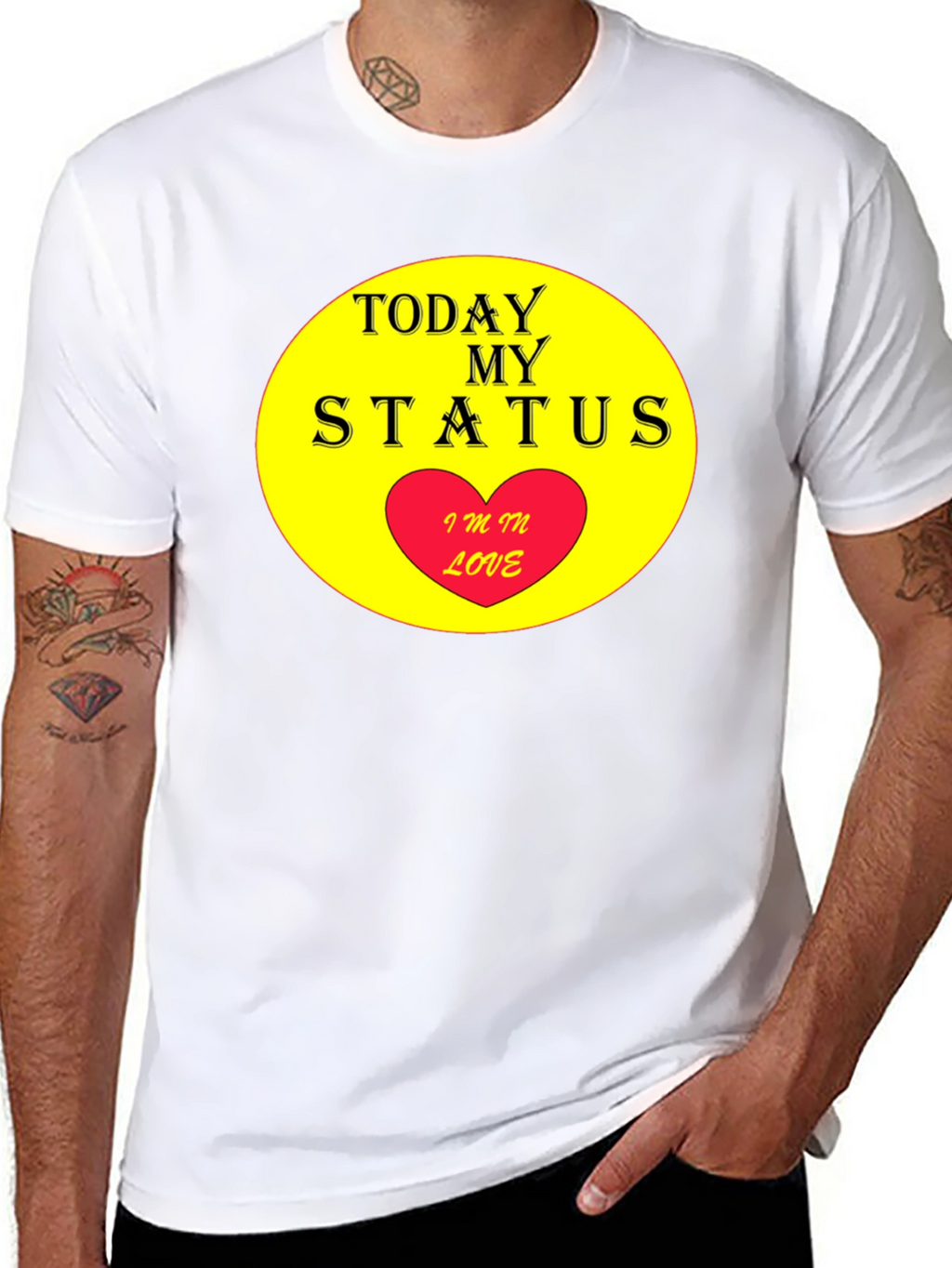 Today My Status: Im In Love T-Shirt