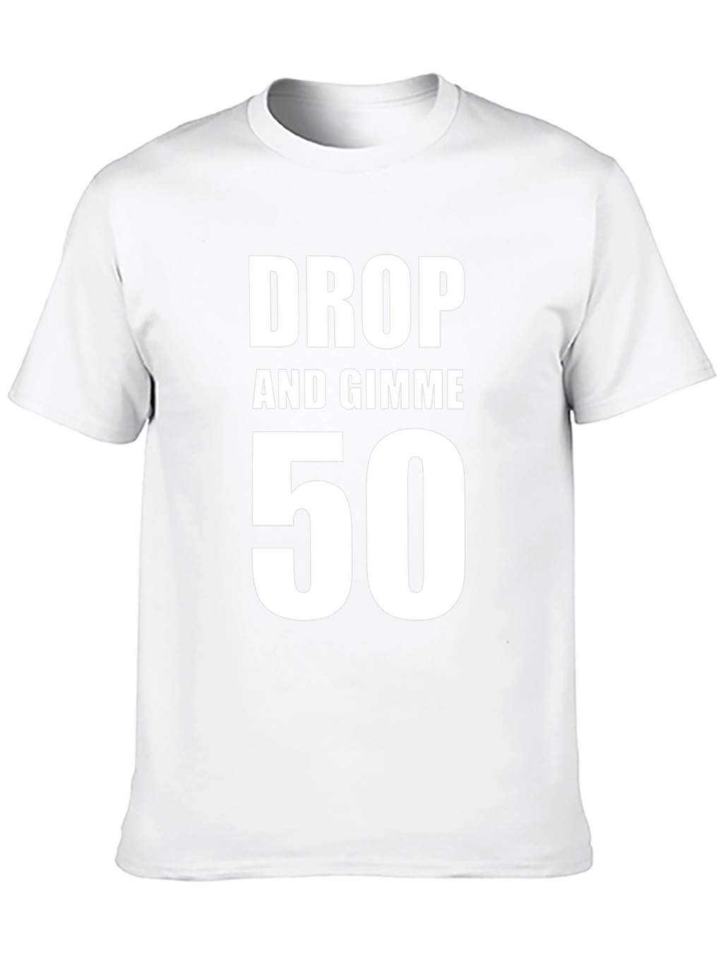 Drop and Gimme 50 T-Shirt - Black Cotton Tee