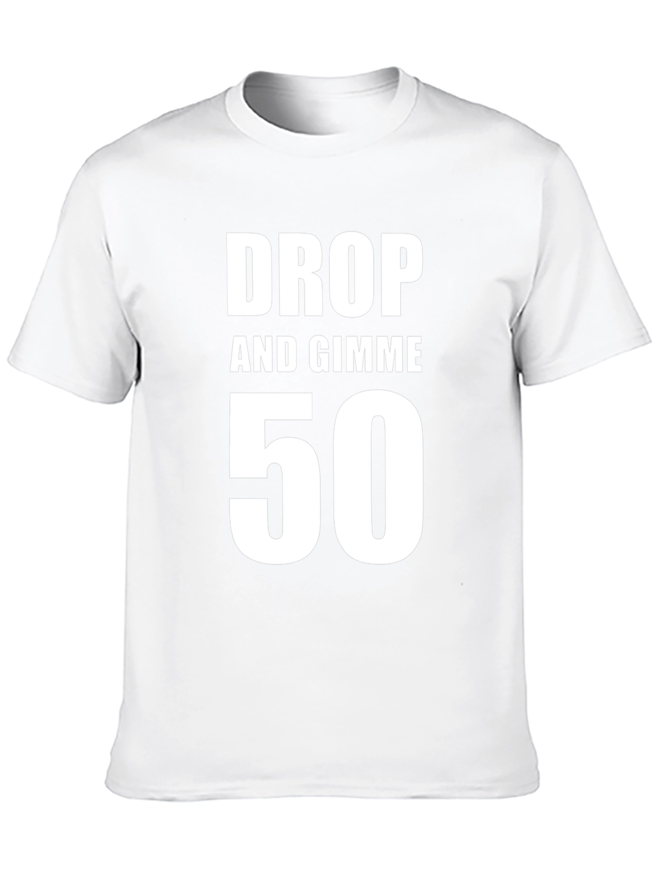 Drop and Gimme 50 T-Shirt - Black Cotton Tee