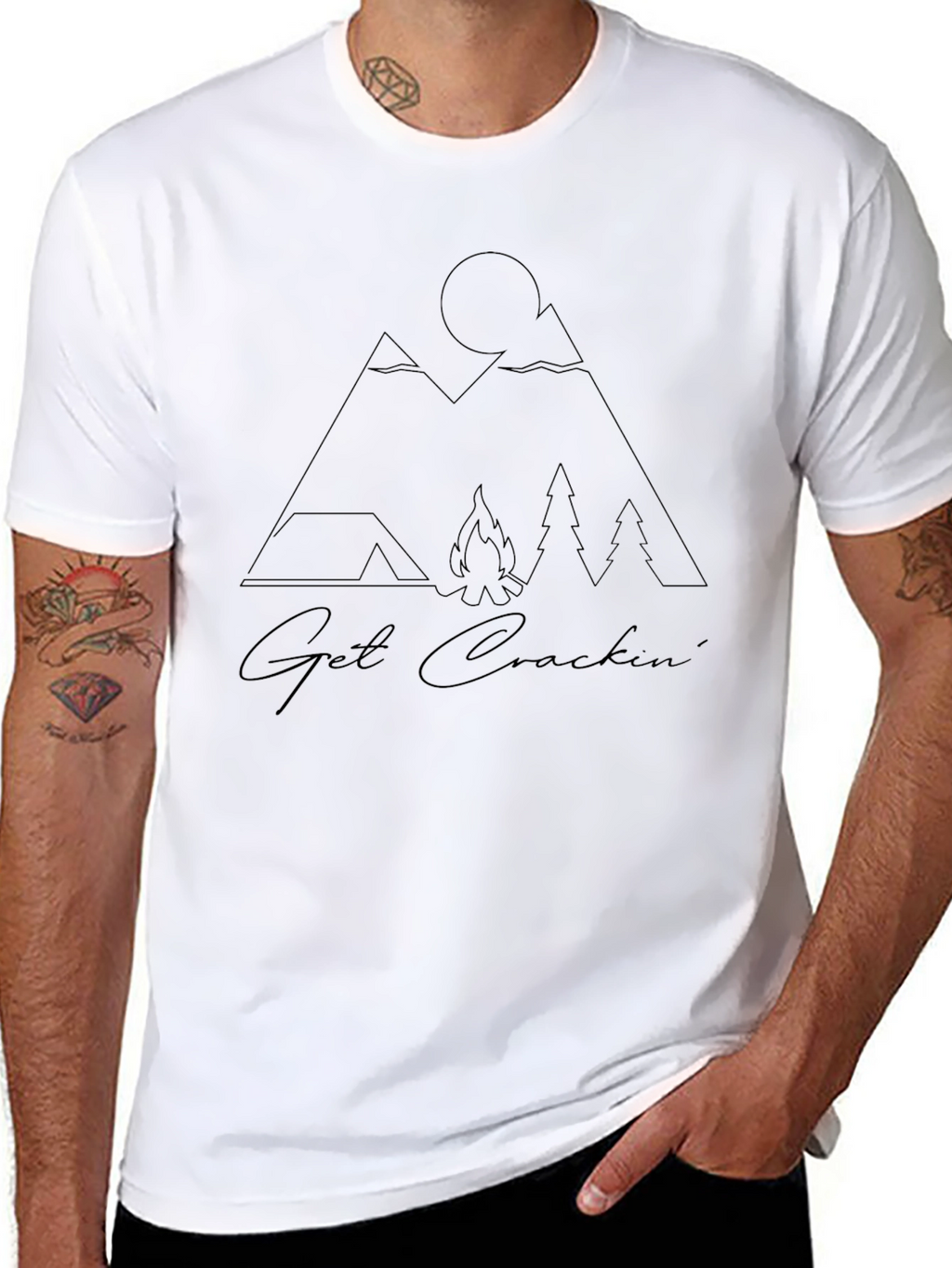 Get Crackin Camping Graphic Tee