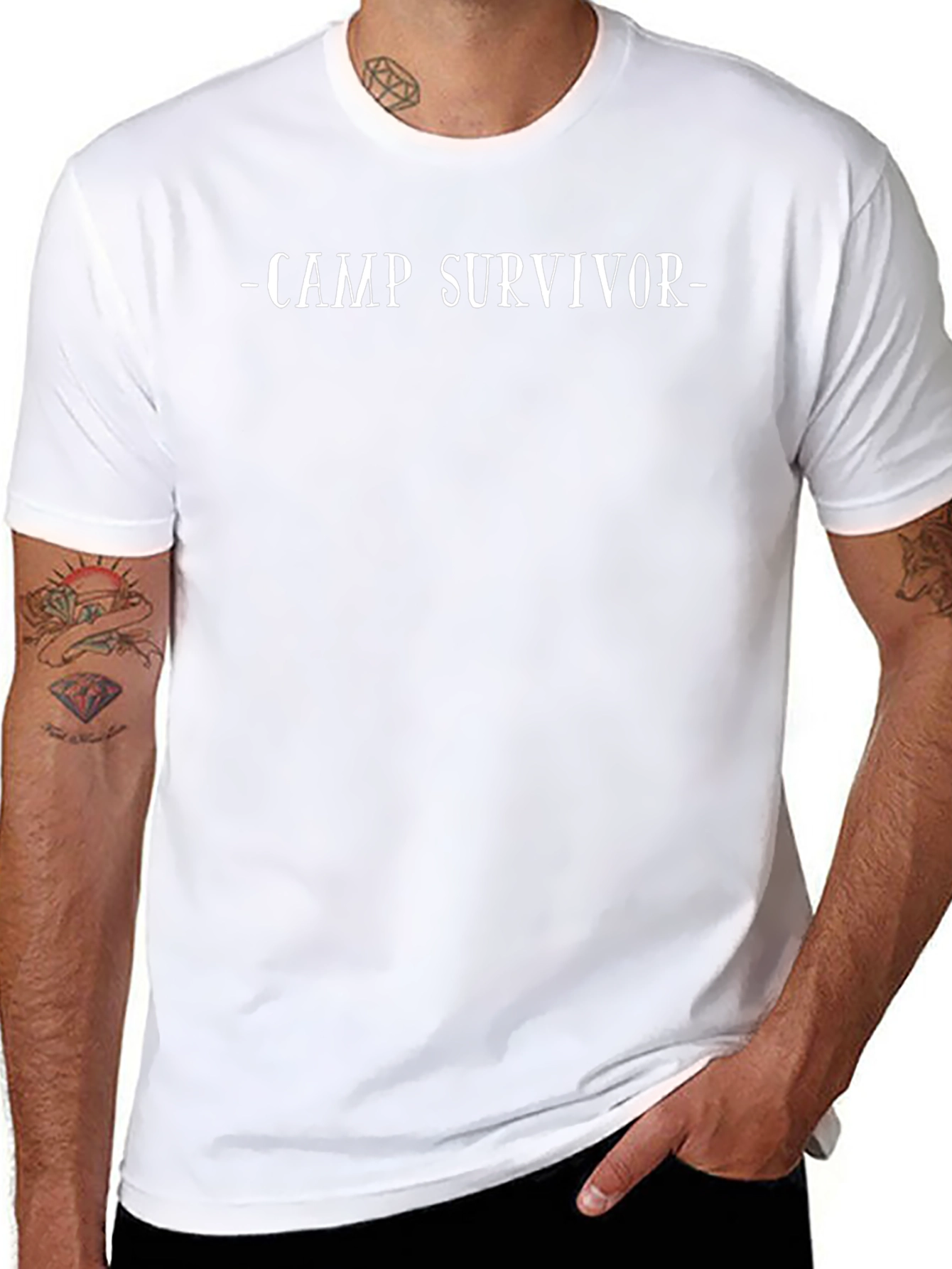 Camp Survivor Black T-Shirt