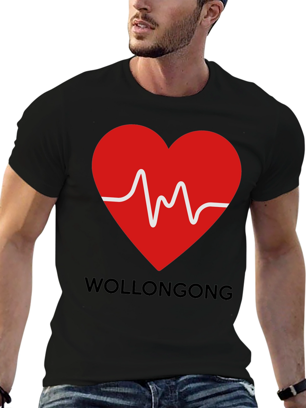 Wollongong Heartbeat T-Shirt - Graphic Tee