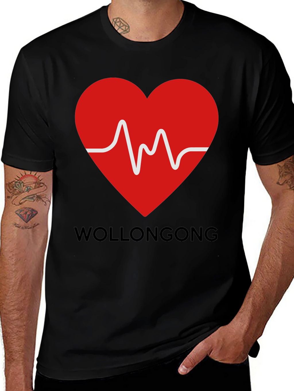 Wollongong Heartbeat T-Shirt - Graphic Tee