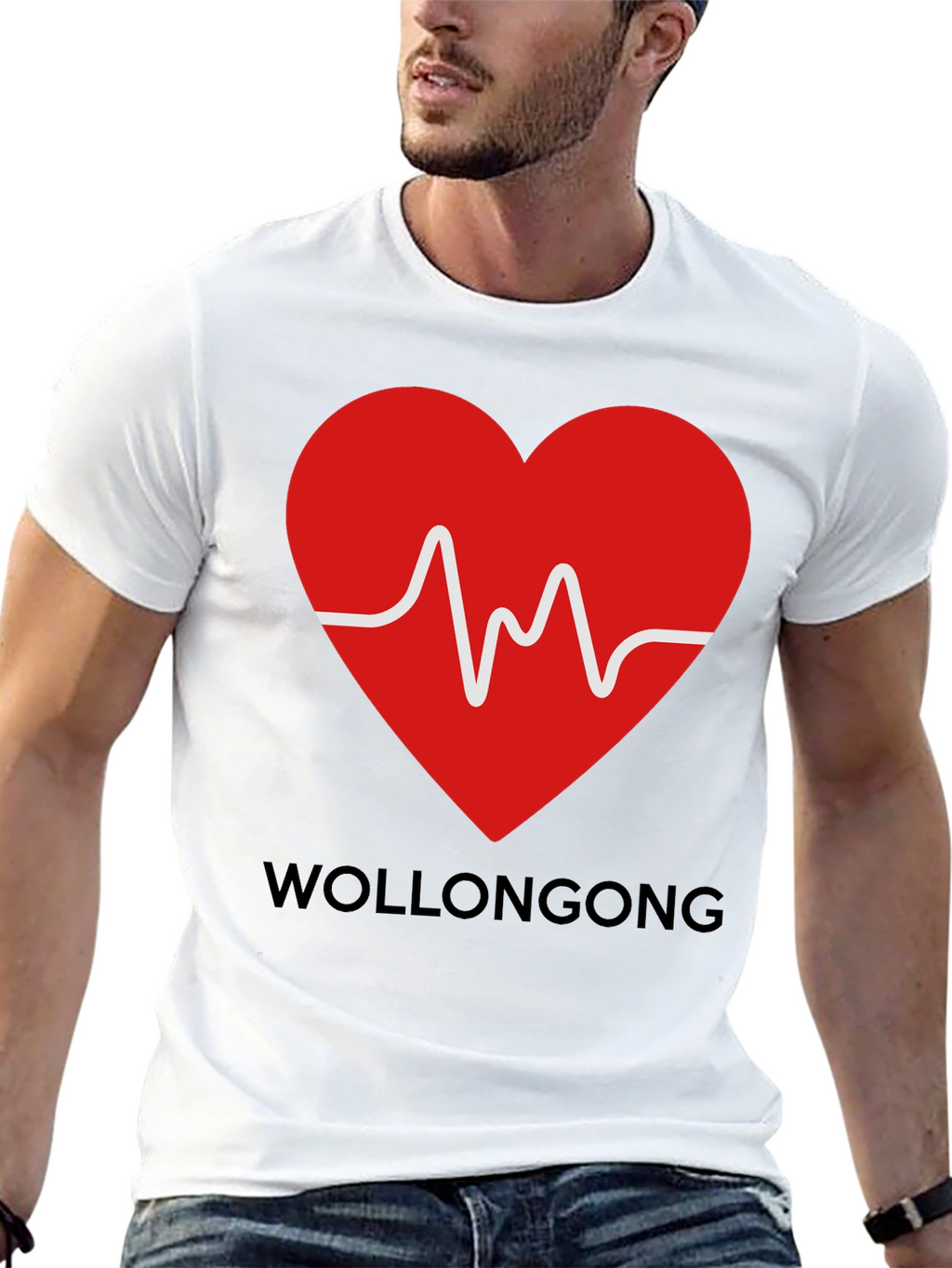 Wollongong Heartbeat T-Shirt - Graphic Tee