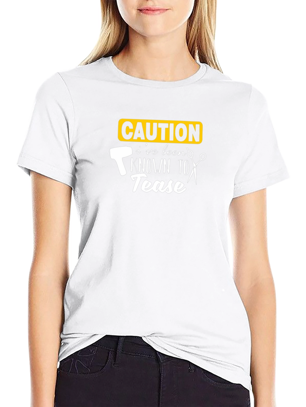 Caution Hair Stylist Humor Graphic T-Shirt