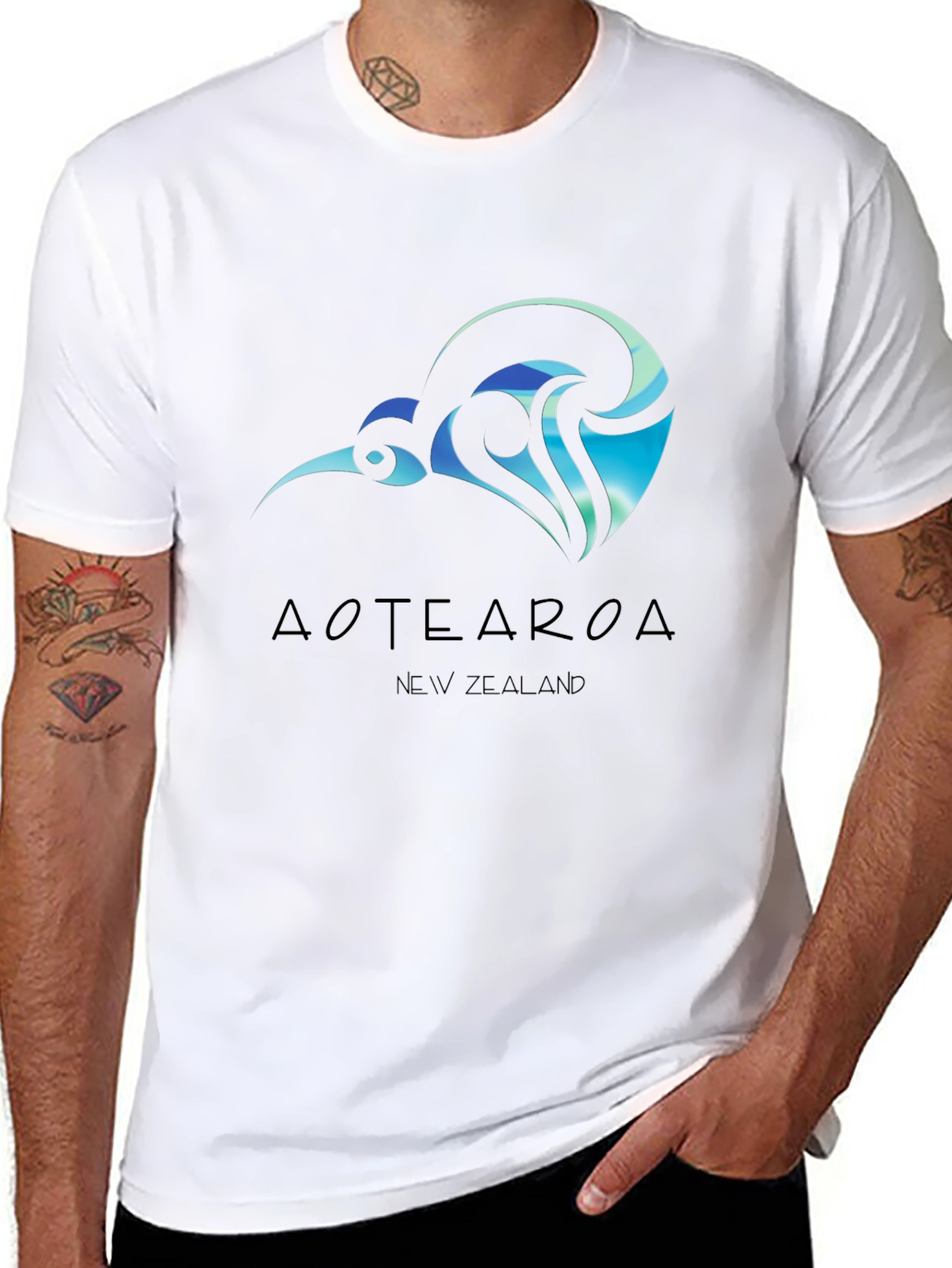 Aotearoa New Zealand Black T-Shirt
