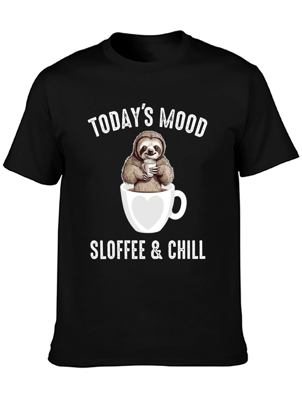 Sloffee & Chill Sloth Coffee Lover T-Shirt