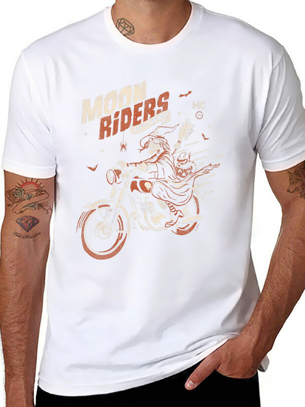 Moon Riders Witch Graphic Black T-Shirt