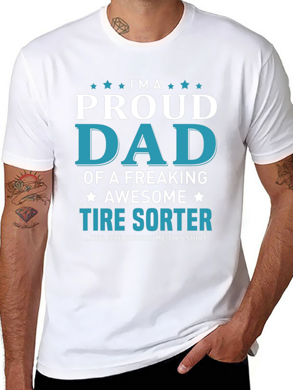 Proud Tire Sorter Dad T-Shirt