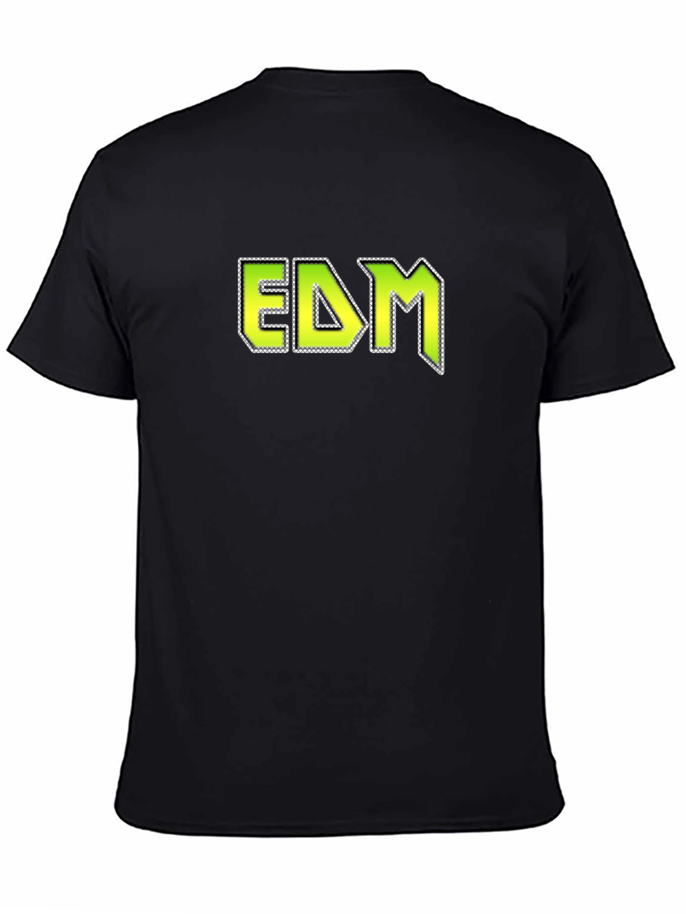 EDM Graphic Tee - Black Cotton Blend T-Shirt