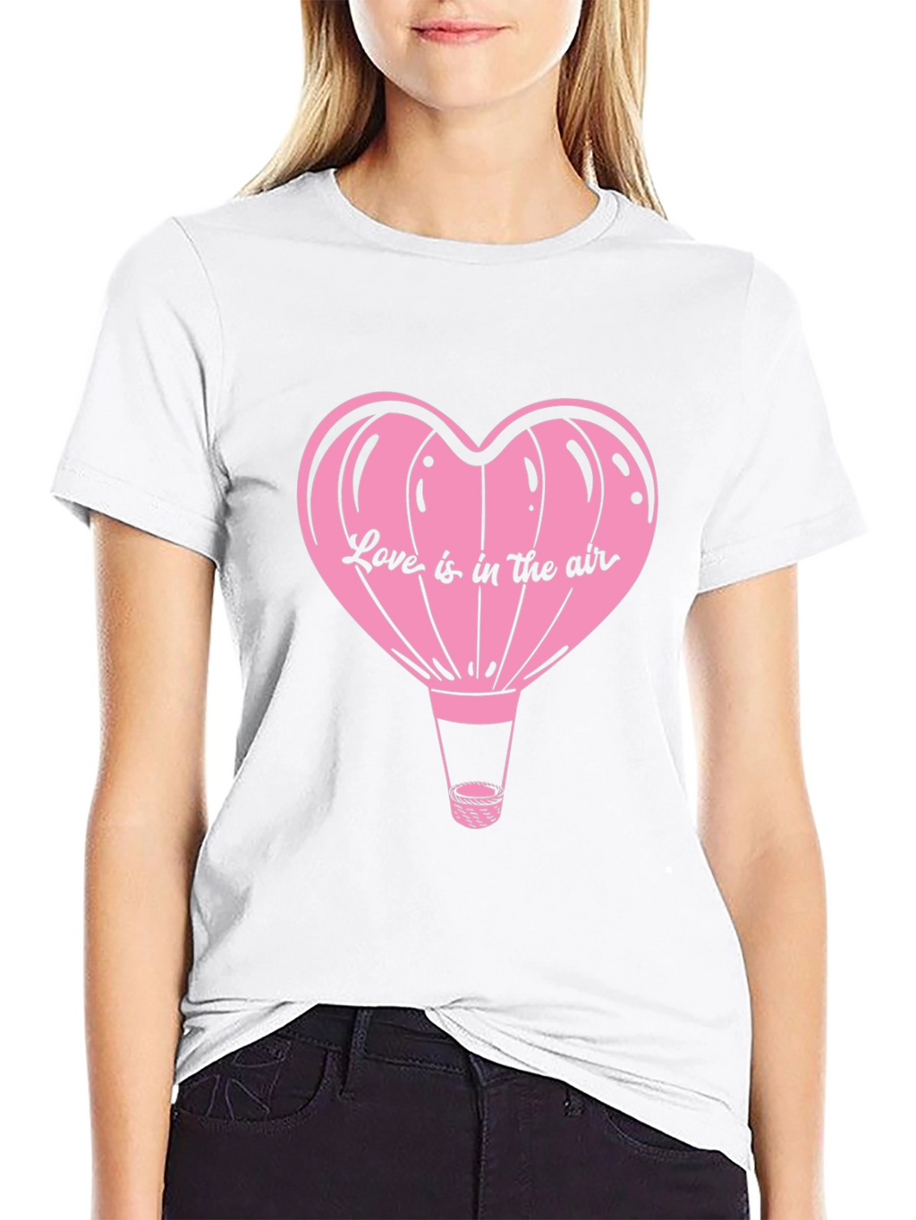 Love is in the Air Heart Balloon Graphic Tee