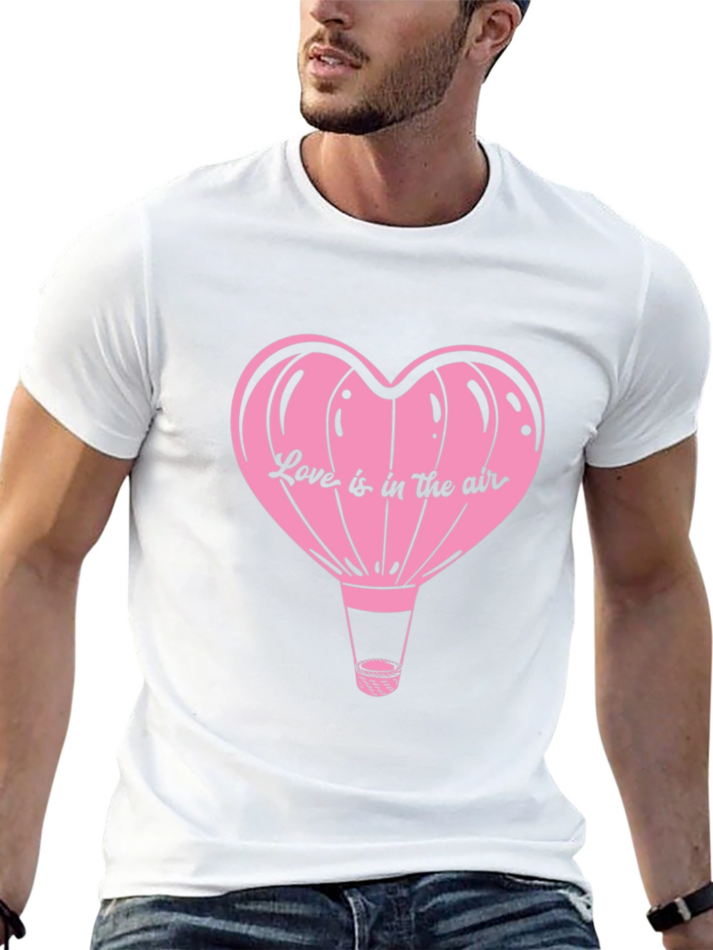 Love is in the Air Heart Balloon Graphic Tee