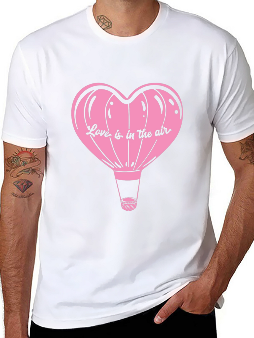 Love is in the Air Heart Balloon Graphic Tee