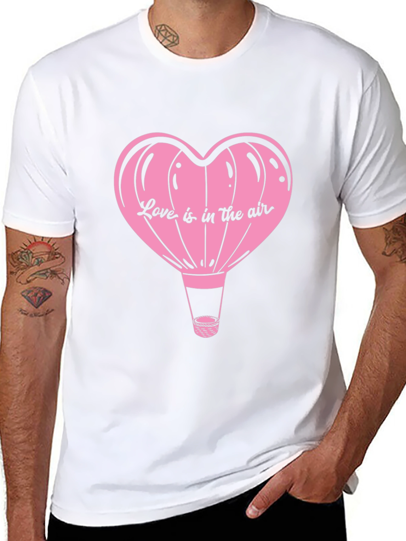 Love is in the Air Heart Balloon Graphic Tee