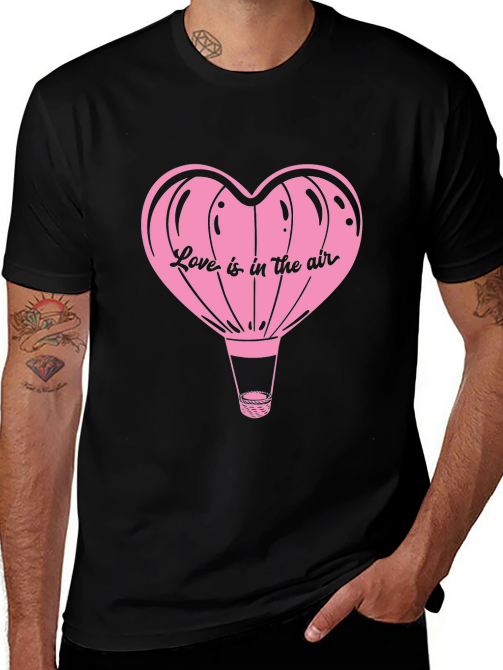 Love is in the Air Heart Balloon Graphic Tee