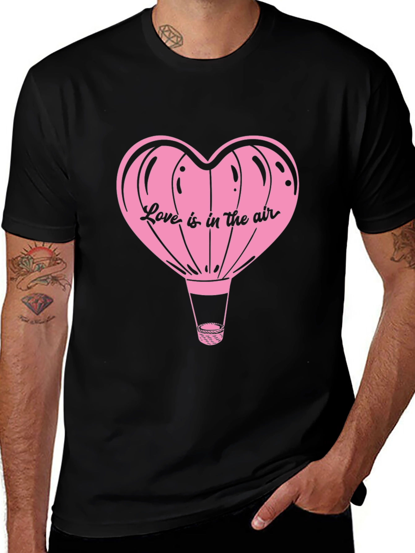 Love is in the Air Heart Balloon Graphic Tee