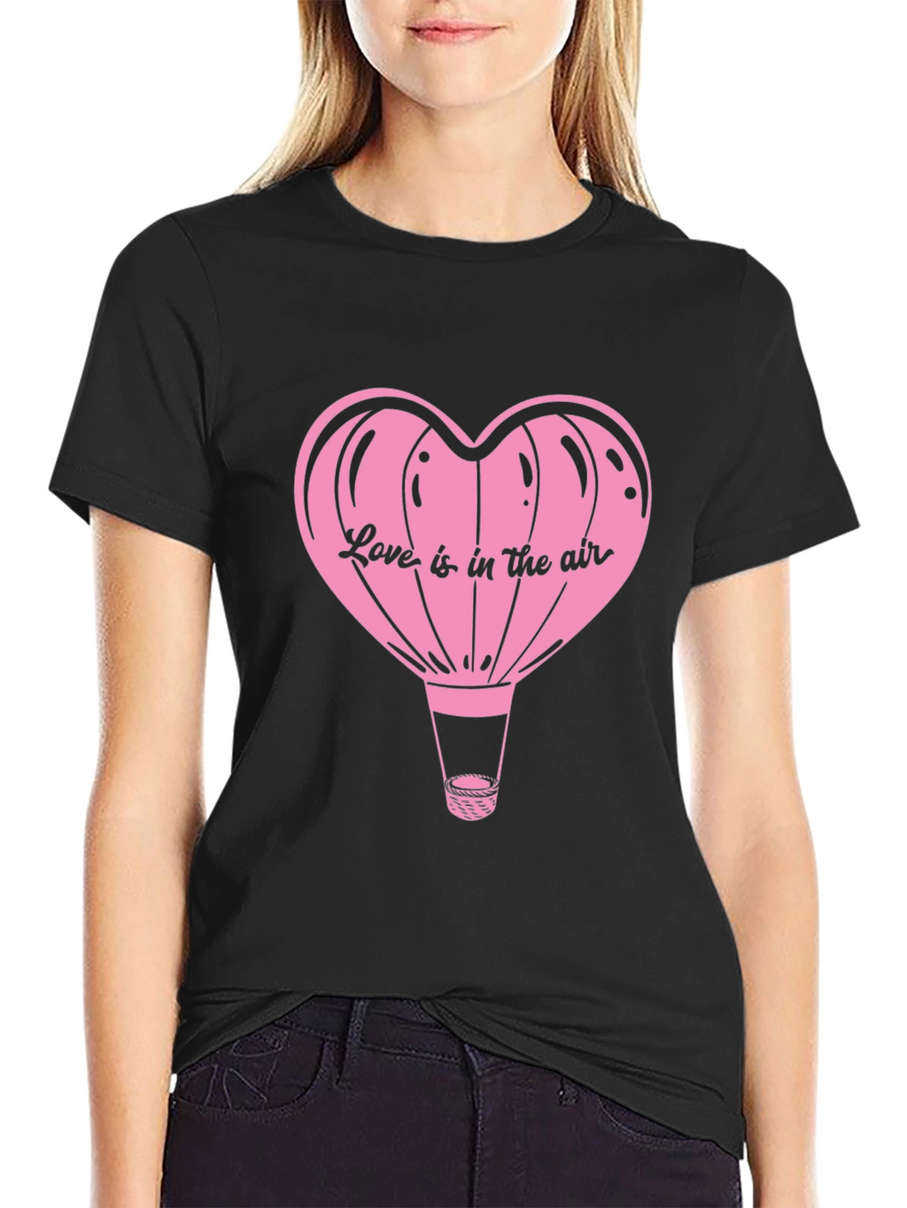 Love is in the Air Heart Balloon Graphic Tee