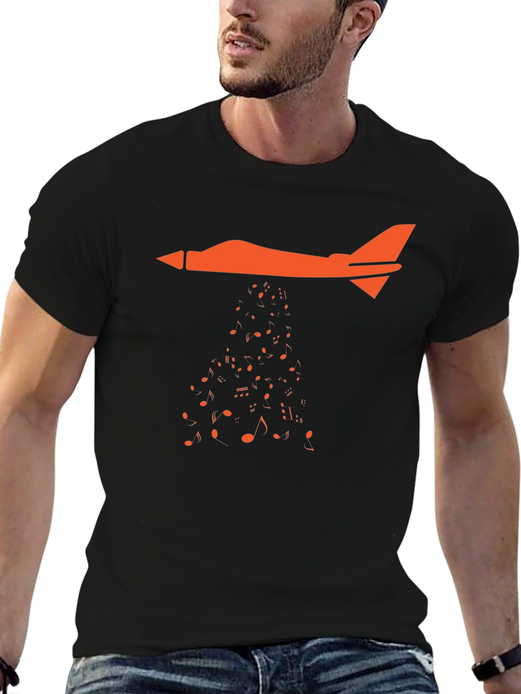 Jet Stream Music T-Shirt - Black