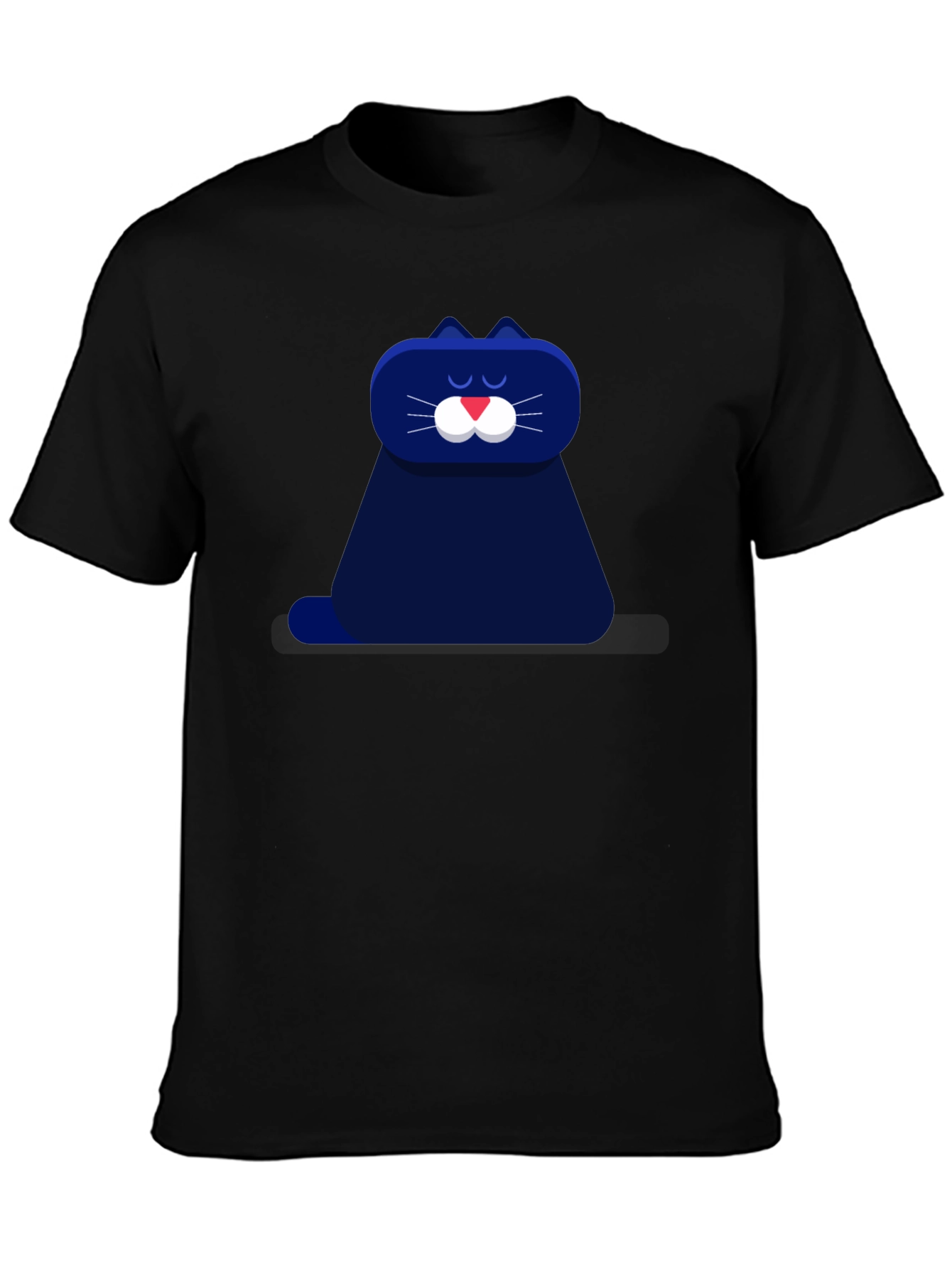 Cool Cat Graphic Tee - Black