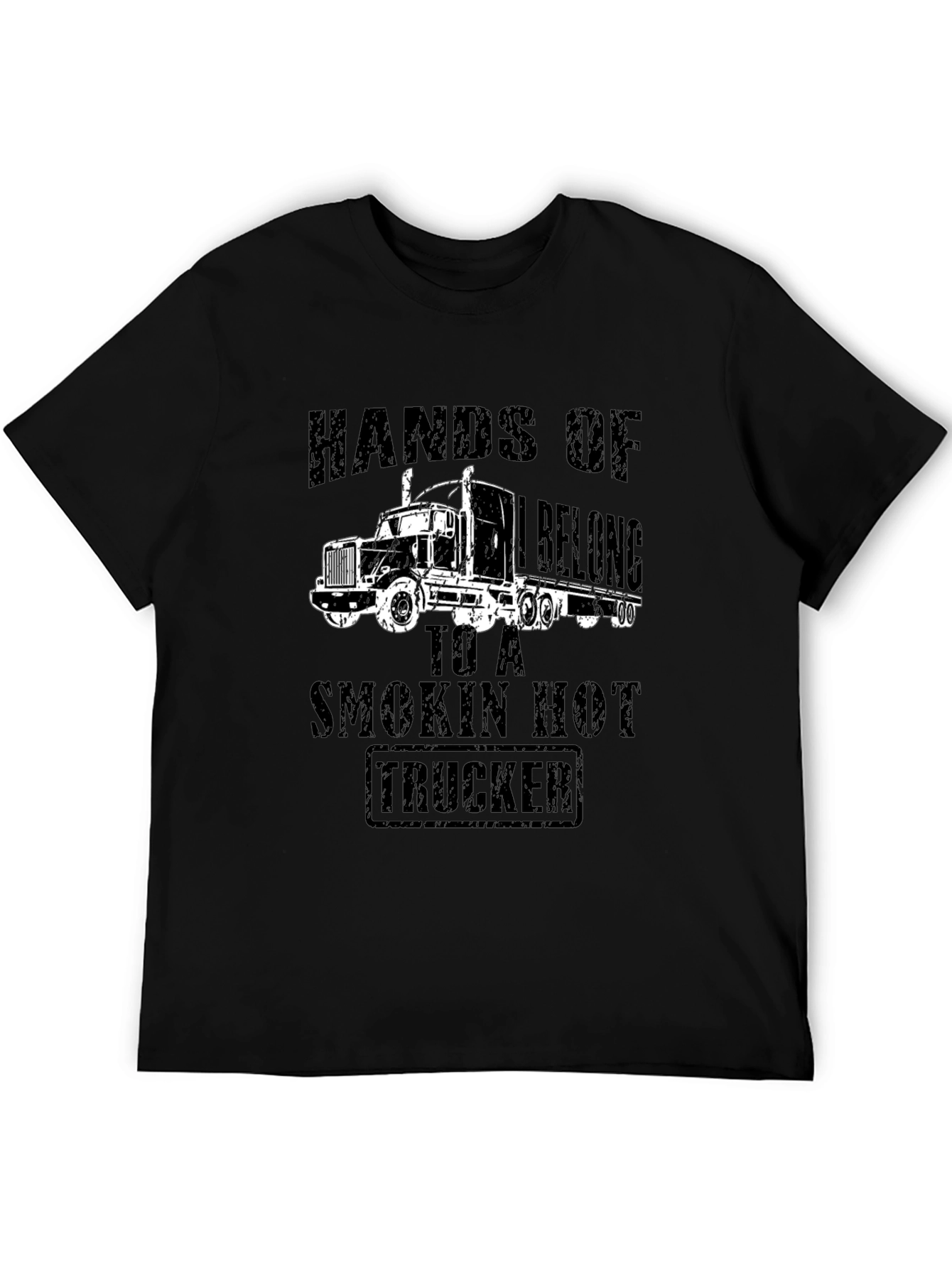 Smokin Hot Trucker Black T-Shirt