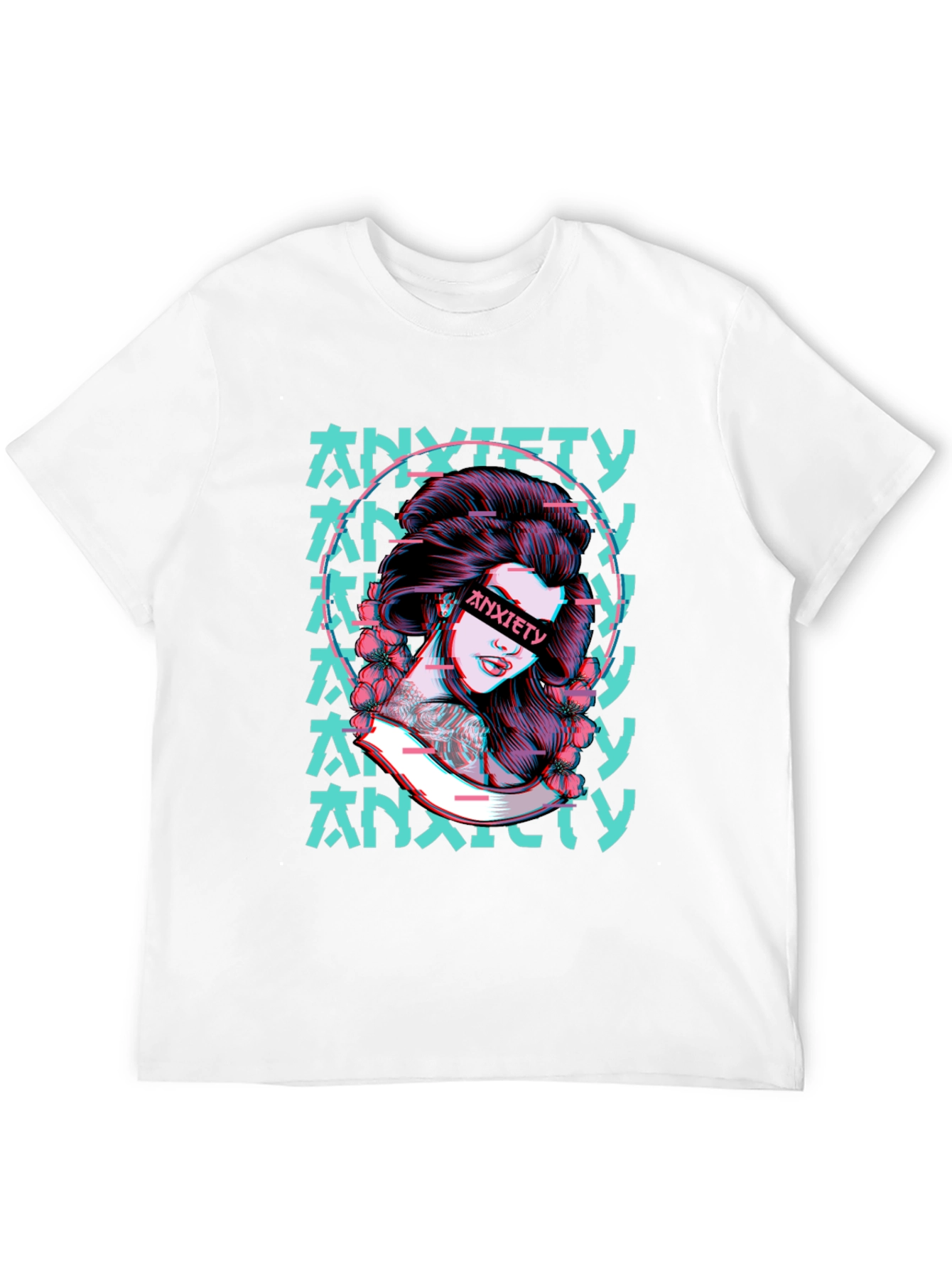 Anxiety Girl Graphic T-Shirt - Black