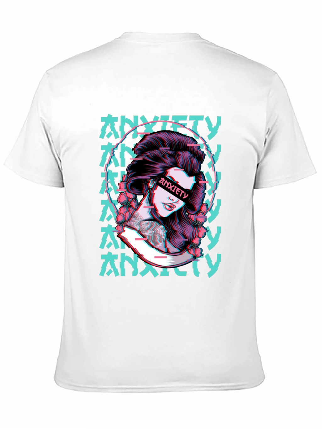 Anxiety Girl Graphic T-Shirt - Black