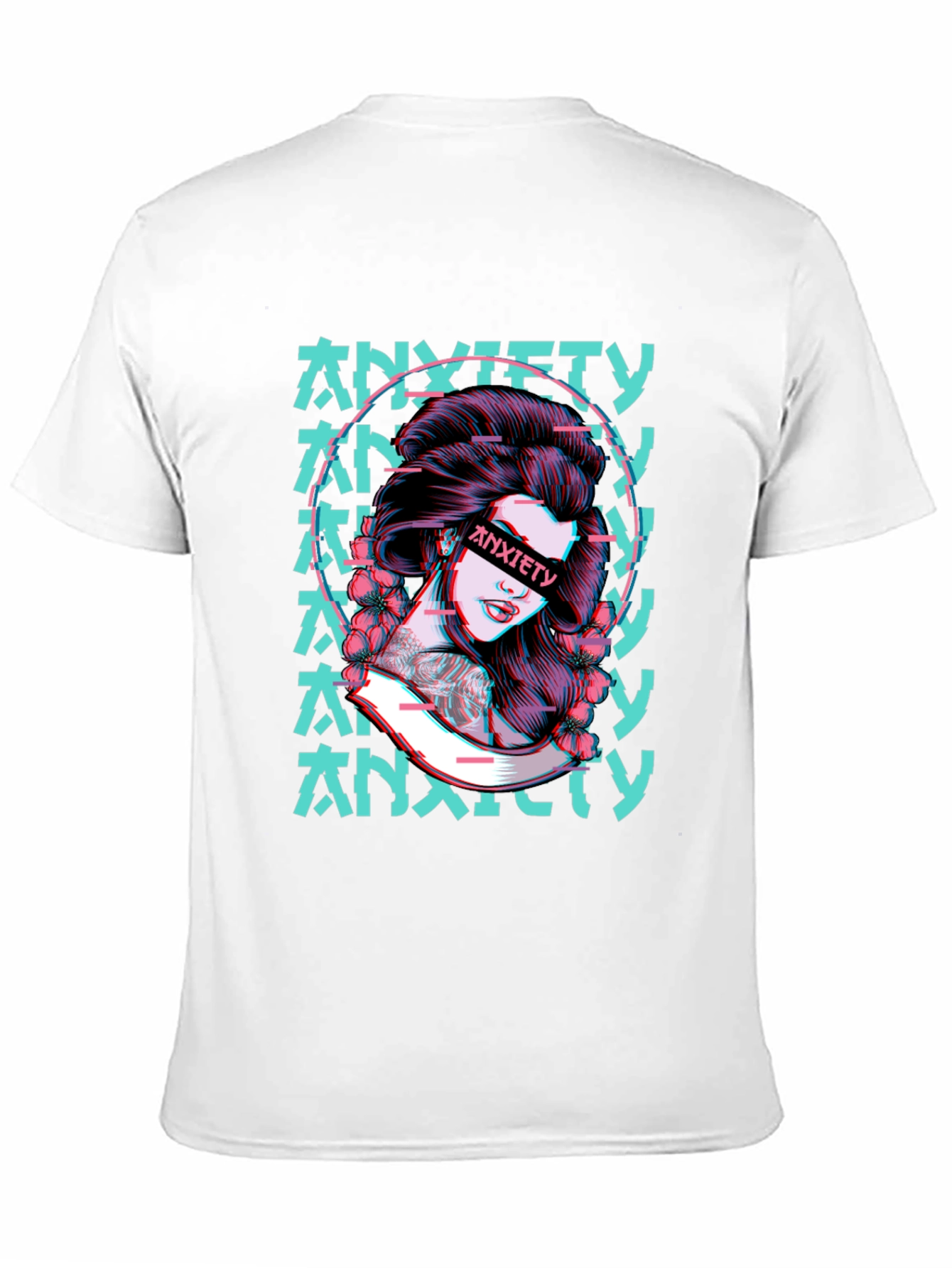Anxiety Girl Graphic T-Shirt - Black