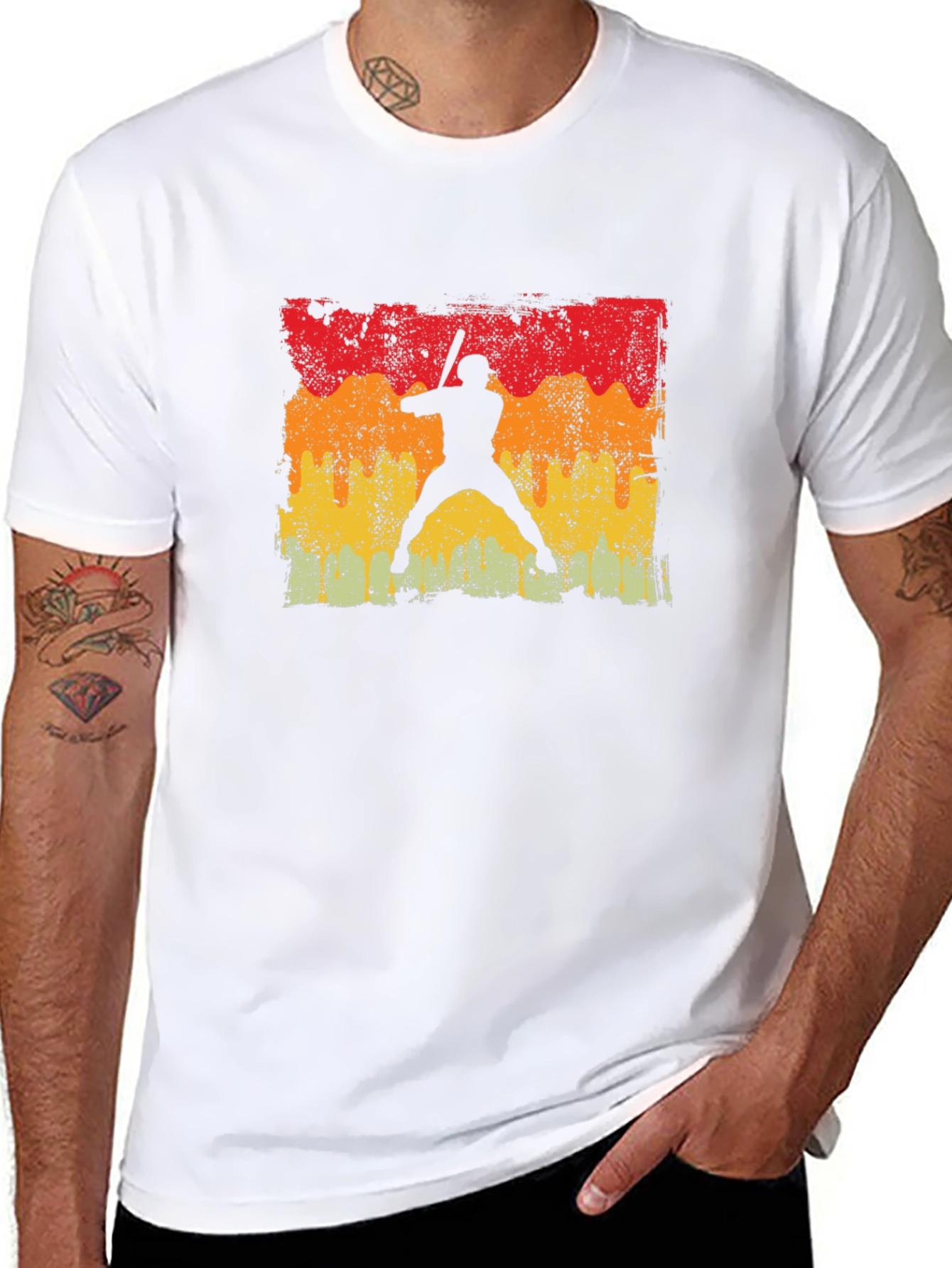 Retro Baseball Silhouette T-Shirt
