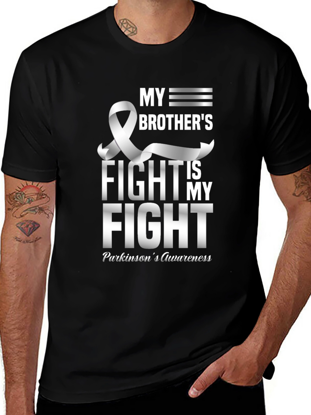 Parkinsons Awareness T-Shirt: My Brothers Fight is My Fight