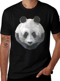 Geometric Panda T-Shirt - Cool Graphic Tee